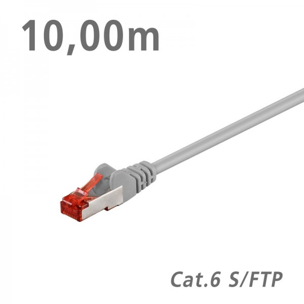 Edision 93651 ΚΑΛΩΔΙΟ Patch Cat.6 S/FTP (PiMF) Grey 10.0m